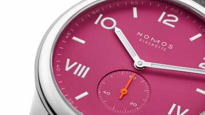 Nomos Glashütte - Deep pink &amp; Blue purple